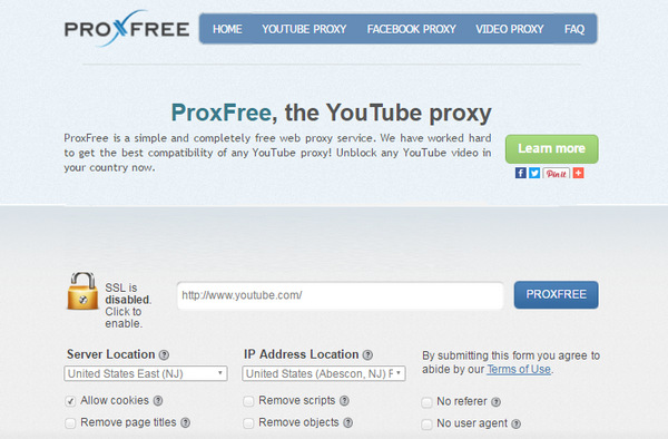 Proxfree Youtube Downloader